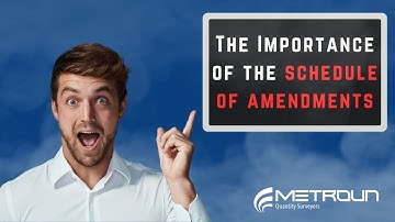 The Importance of the Schedule of Amendments | JCT Contracts
