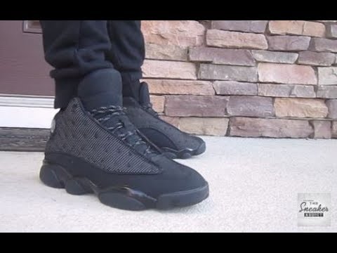 Air Jordan 13 Black Cat Retro Sneaker On Feet Review 