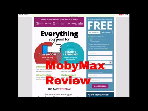 MobyMax review homeschooling help for child supplemental learning and sneak peak inside