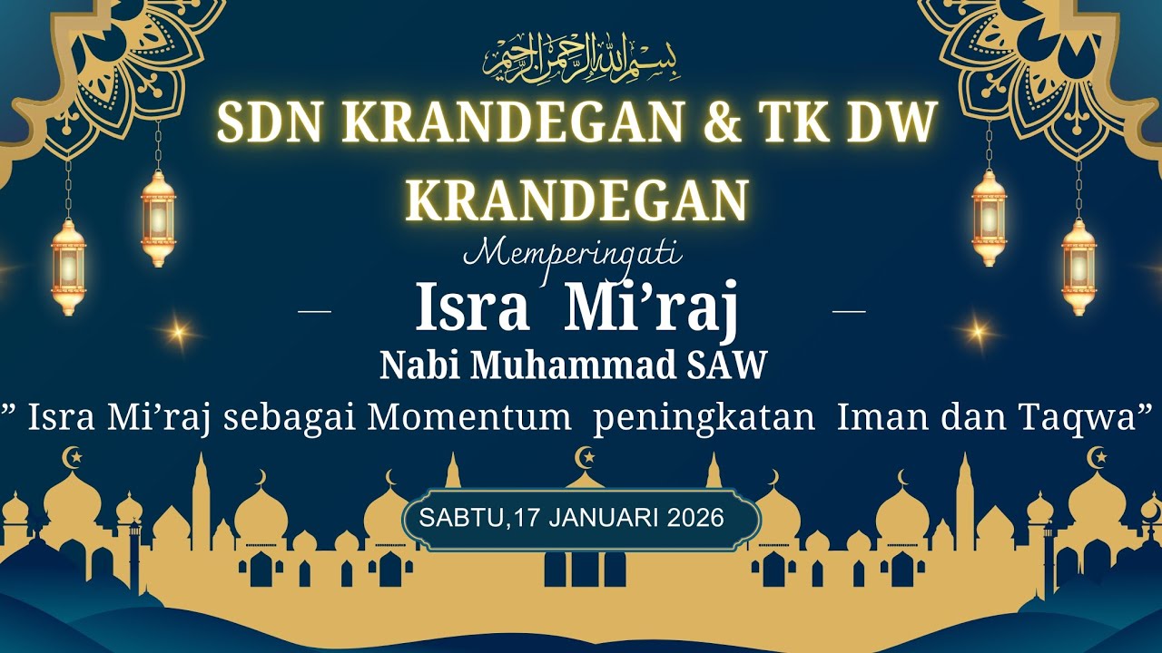 PERINGATAN ISRA MIKRAJ. SDN KRANDEGAN 