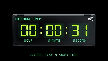 31 SECONDS TIMER - 1080p - COUNTDOWN TIMER