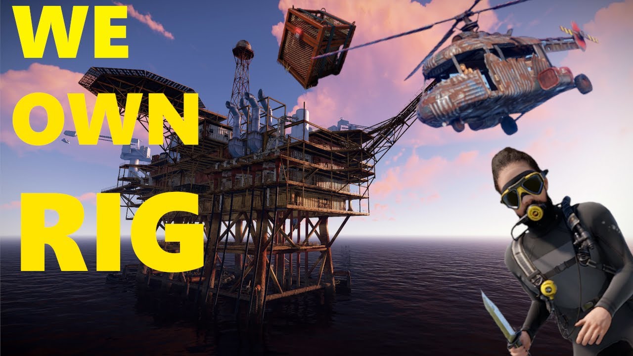 THE BATTLE FOR OIL RIG CONTROL - RUST PVP - YouTube