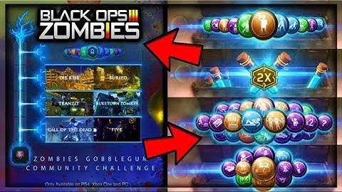GOBBLEGUM CHALLENGE COMMUNITY CONTRACT 100% COMPLETE REWARDS UNLOCKED IN BLACK OPS 3 ZOMBIES! (BO3)