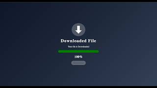 Build Download Progress Bar using HTML CSS JavaScript