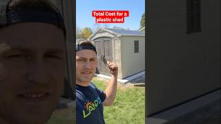 Are plastic sheds a good purchase this 8x8 shed cost my customer $4,000 total #shed #diyproject #diy