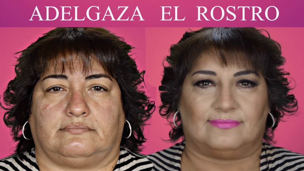 TRUCOS PARA ADELGAZAR EL ROSTRO / Maquillaje para Cara Redonda - YouTube