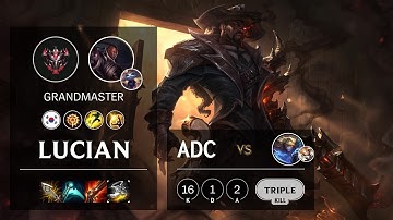 Lucian ADC vs Ezreal - KR Grandmaster Patch 10.4