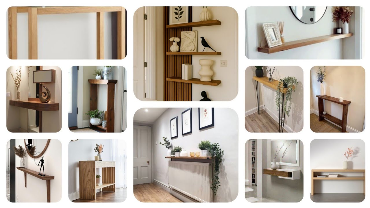 40+ Elegant Wooden Console Tables for Storage & Decoration/ Wooden Storage Console Tables  