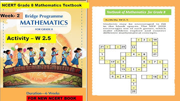 Class 8 Maths Bridge Program | W 2.5 | Activity 5 for Week 2 | 8th Class NCERT New Maths Book