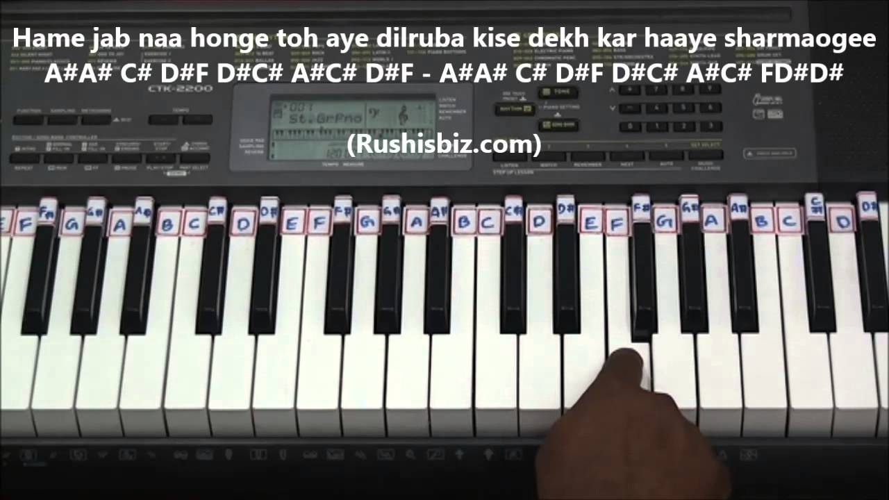 Badan Pe Sitare Lapate Huye - Piano Tutorials - (Prince) | 600 Songs BOOK/PDF @399/- 7013658813