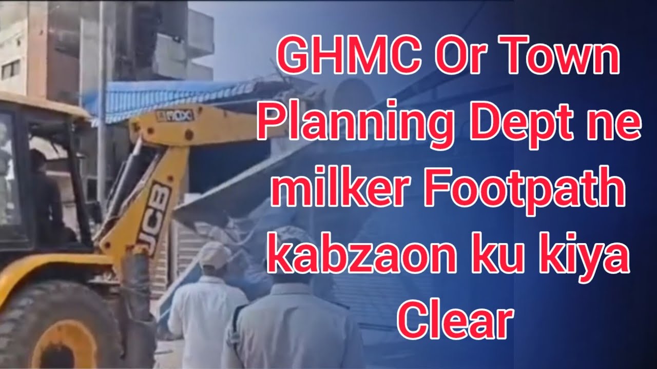 GHMC Or Town Planning Dept ne milker Footbath kabzaon ku kiya Clear. Shastripuram, HYD. Z PLUS NEWS
