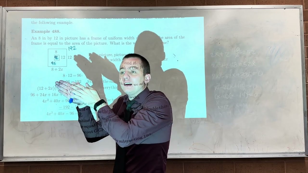 Lecture 20 (Intermediate Algebra) Quadratic Equation Applications