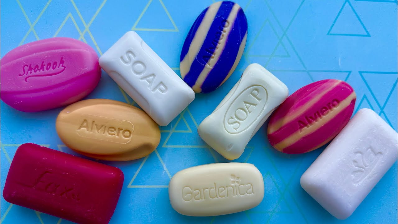 ASMR CUTTING 🧼DRY SOAP ASMR SOUNDS 🧼 RELAX 