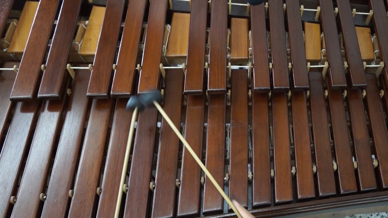 Ejercicio para Marimba Escala La Mayor - YouTube