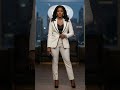 Simple but stylish Outfit-lady's white suit. Dress Right, Feel Confident. #unboxedfashioninspo