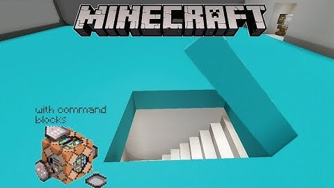 Cool underground secret base (Bedrock edition)using command blocks