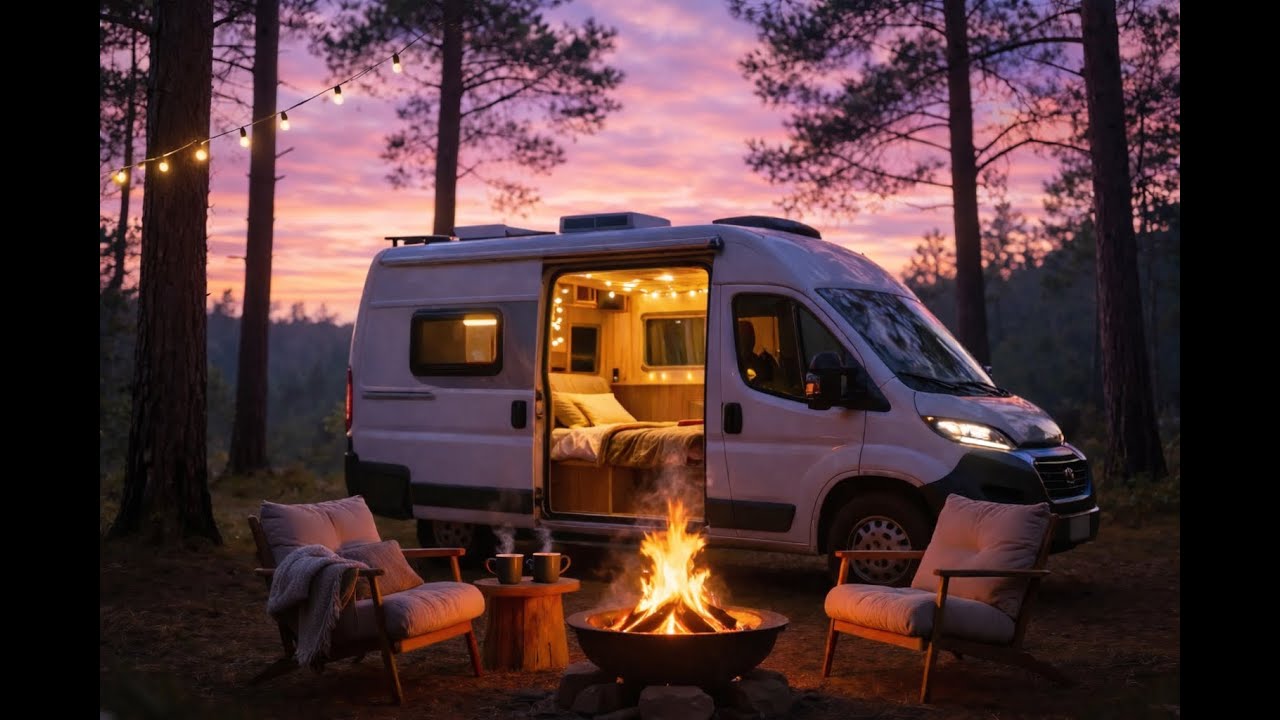 Dreaming of Freedom 🚐✨ A Cozy Van Life Journey Across Croatia | Tiny House on Wheels Ambience