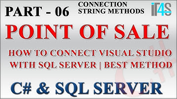 Point of Sale with C# and SQL Tutorial - Connect Visual Studio with SQL - Best Method