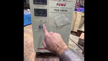 Servo Motor Stabilizer 10kva Puma Original Double Coil Trolly