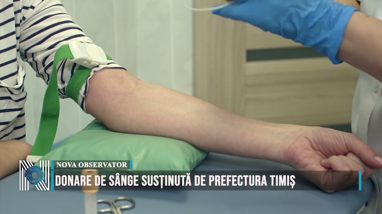 Donare de sânge susținută de Prefectura Timiș