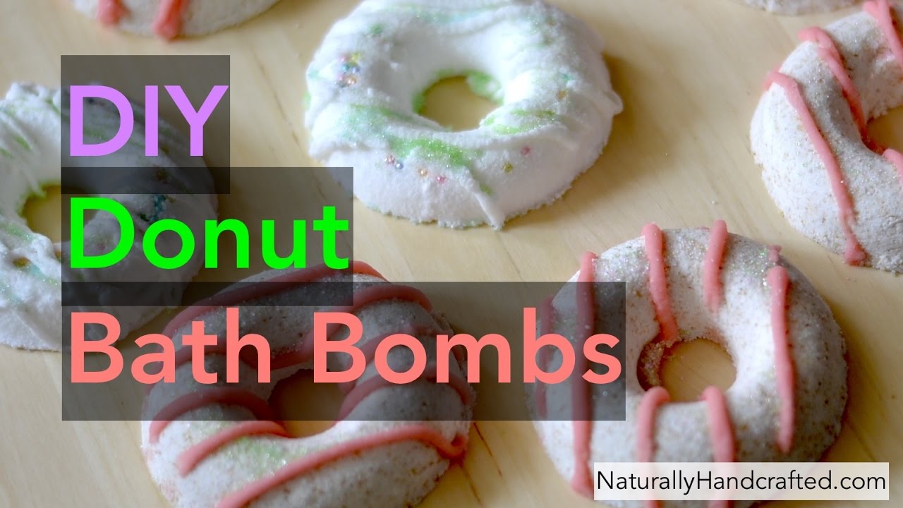 DIY donut bath bombs