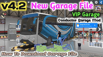 How To Add Contactor Garage File Bussid v4.2 - Bus Simulator Indonesia Garage File- #newupdate