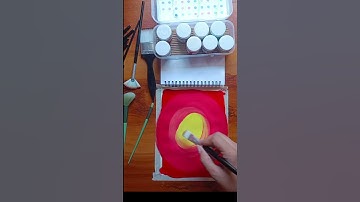 Easy Acrylic Painting Tutorial | Blend Acrylic Colors (Part 1) 🎨✨ #Shorts #Tutorial #AcrylicPainting