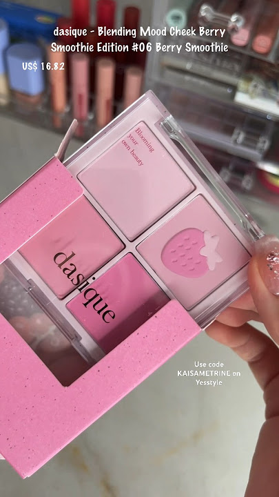Most BEAUTIFUL pink blush ever🍓| dasique - Blending Mood Cheek Berry Smoothie Edition