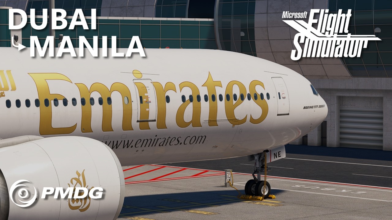 PMDG Emirates 777-300ER | Dubai to Manila | Microsoft Flight Simulator