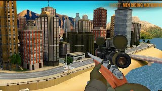 Sniper 3D Gun Mission Turnin' Red | Terget Kill Both Riding The Motorcycle 🏍️ screenshot 3