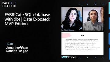 FABRICate SQL database with dbt | Data Exposed: MVP Edition