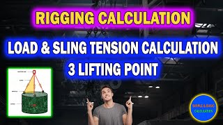 Rigging Calculation for 3 Lifting Point #lifting #rigging #crane #heavylifting Profile