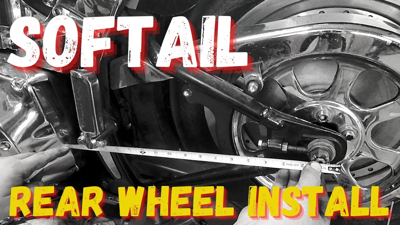Softail Rear Wheel Install Part 4 YouTube