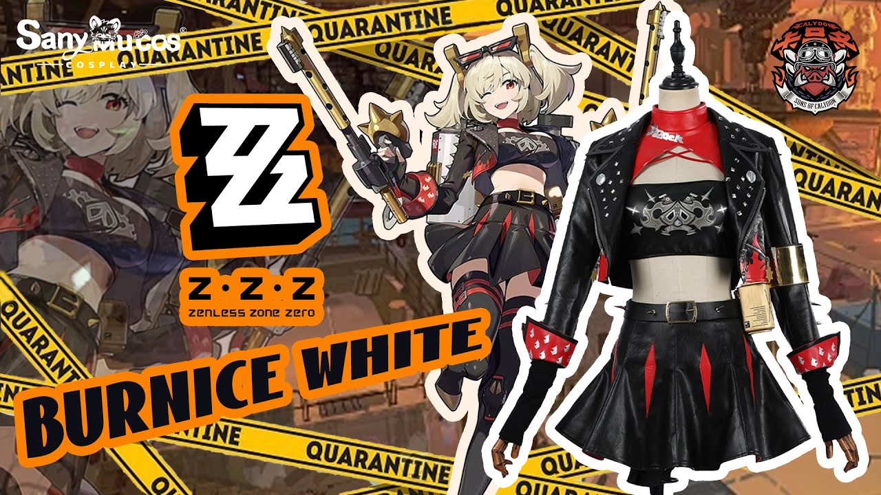 【SanyMuCos】Game Zenless Zone Zero Cosplay Burnice White Cosplay Costume