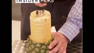 Silver Stainless Steel Pineapple Peeler, Corer, Slicer