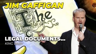 'Legal Documents'  Jim Gaffigan Stand up (King Baby)