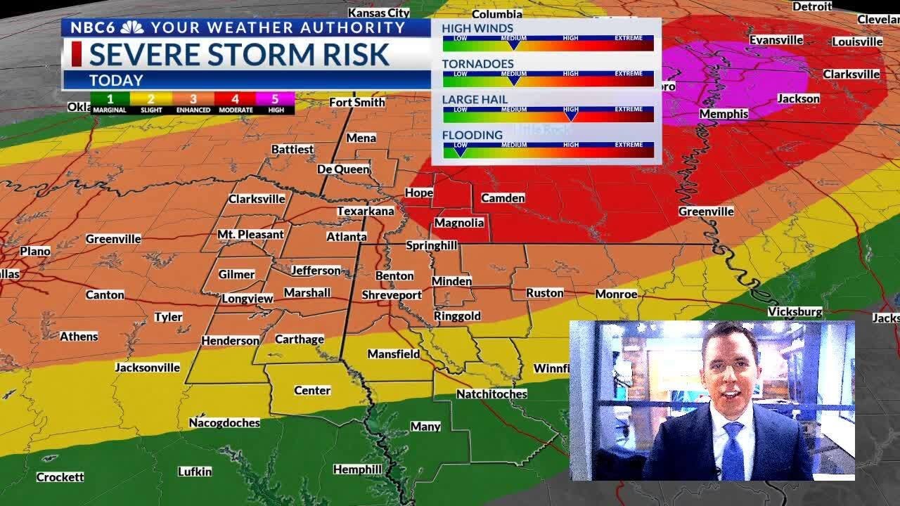SEVERE THUNDERSTORMS today through Saturday - YouTube
