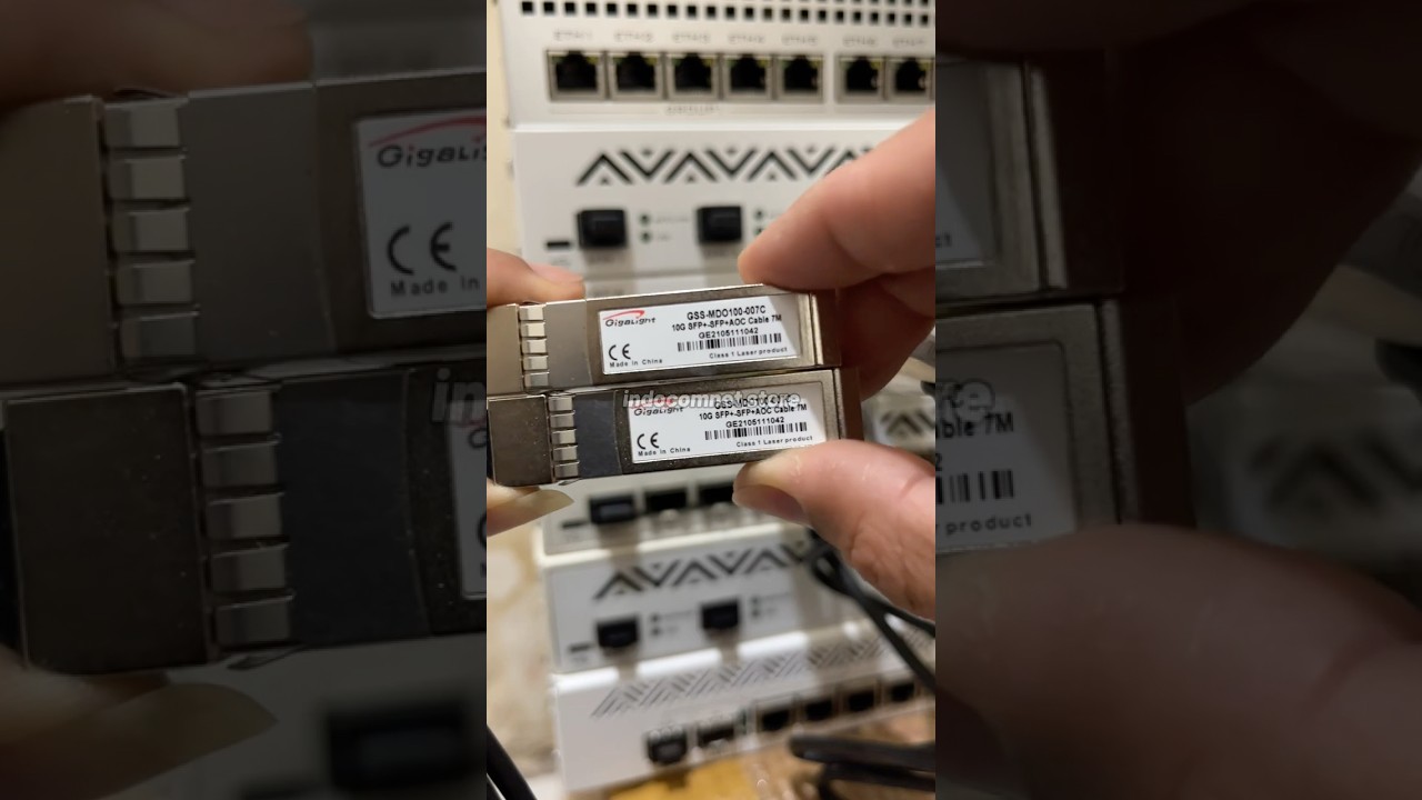 SFP+ 10G AOC Active Optical Cable 850nm 7M #aoc #sfp #fiberoptics #fiberoptic #fiberoptik #rtrwnet