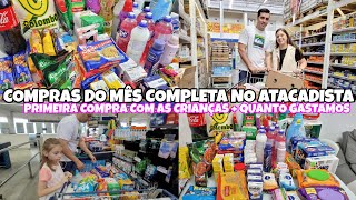 COMPRAS DO MÊS COMPLETA NO ATACADISTA | COMPRA DE MAIO 2024 | MOSTREI VALORES | TENDA ATACADO