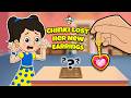 Chinki Lost Her New Earrings | Animated Stories | English Cartoon | Moral Stories | PunToon Kids