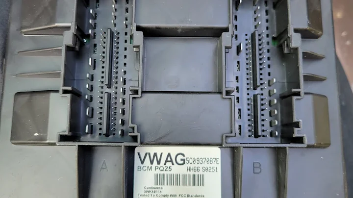 2012 Volkswagen Jetta BCM Location and Removal