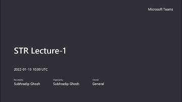 PH101: Lecture 15: STR 1: Introduction to the Special Theory of Relativity.