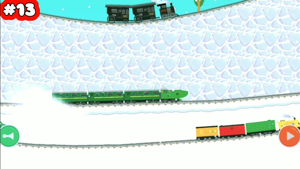Labo Brick Train #13 - New Track With Green Train - Android Gameplay ...