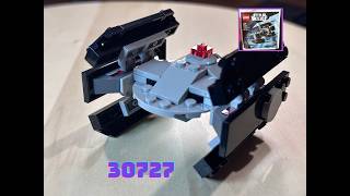 LEGO Star Wars 30727 TIE Advanced Full Build | Step-by-Step No Talking