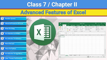 Class 7 Chapter 2 - Advanced Features of Excel | CBSE based Advanced Features of Excel | NCERT
