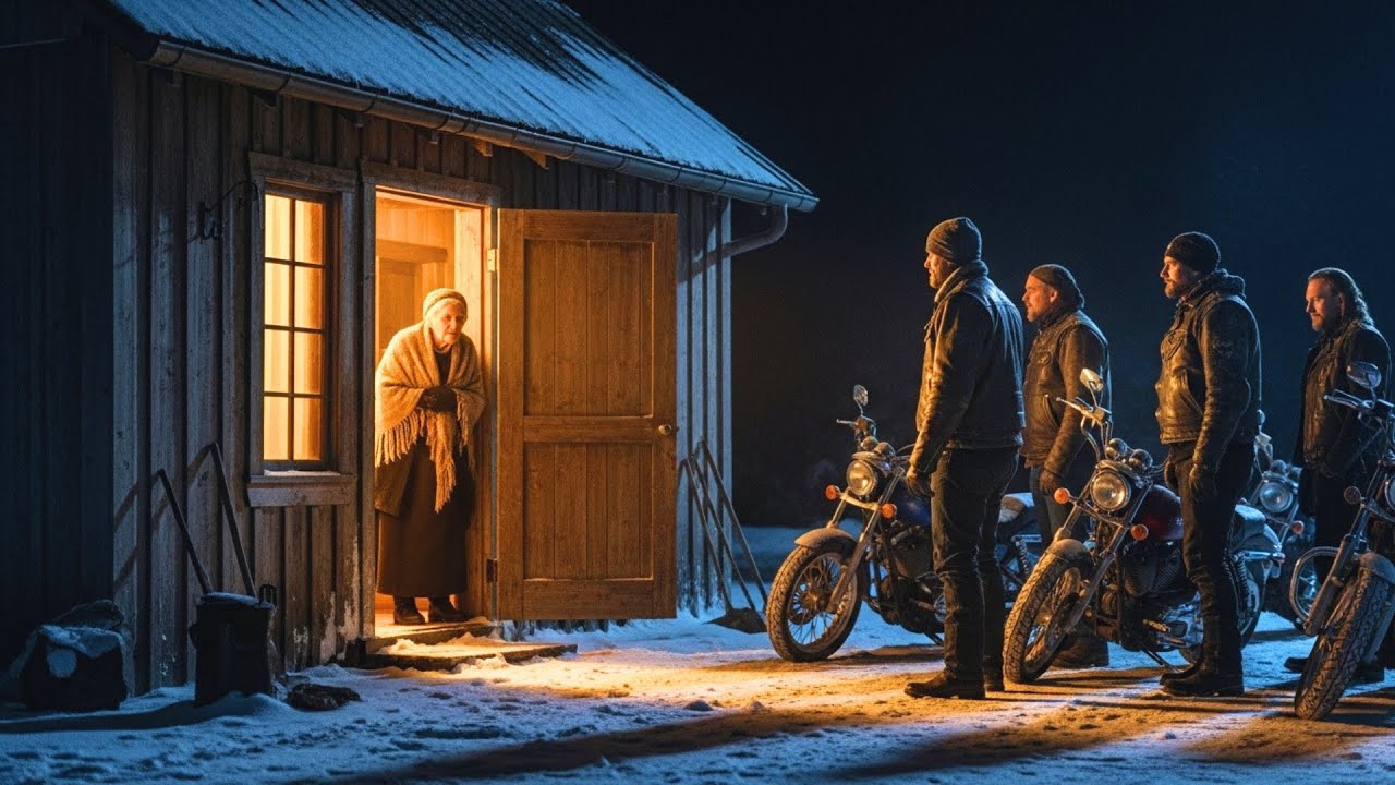 Elderly Widow Shelters 20 Freezing Bikers, Next Morning 1000 Hells Angels Stops Outside Her Door