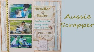 scrapbook process #63  brother and sister
