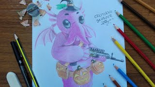 رسم فري فاير شخصية الهالوين |How to draw Halloween character from free fire