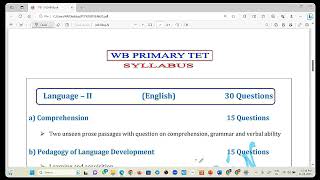 TET - English পেডাগোজি Demo Class || Primary TET DEC.2023 || New Batch Admission WhatsApp–9382266561