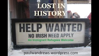 An Immigrant Refugees Welcome - NO IRISH NEED APPLY